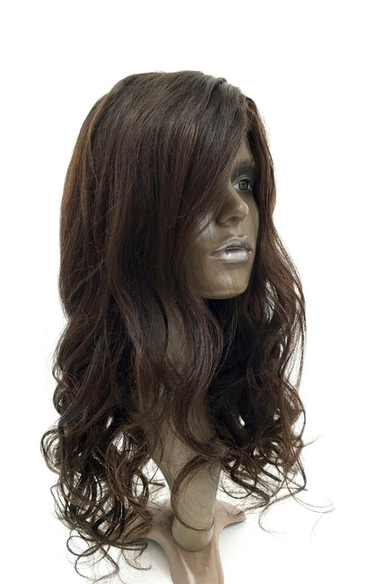 human hair wig, real hair, wavy