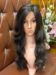 Real Indian Hair Wig, Virgin Human Hair Wig, Wavy