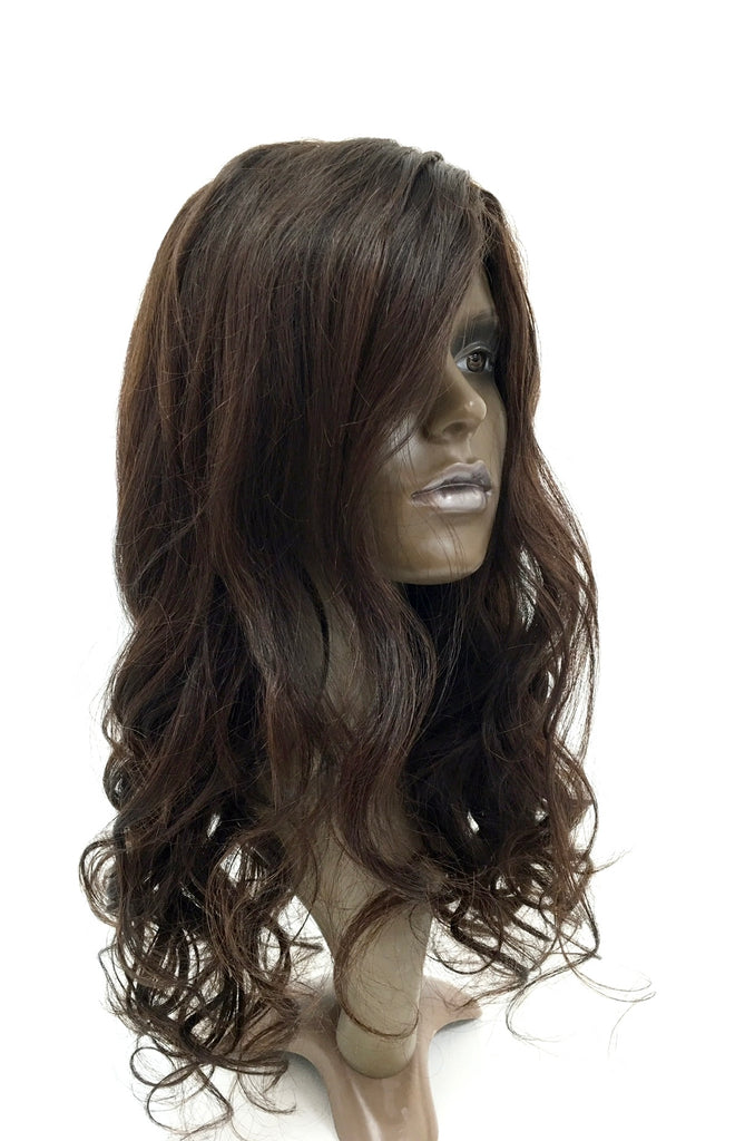 Real Indian Hair Wig, Virgin Human Hair Wig, Wavy