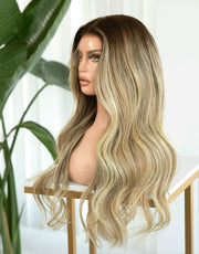 Balayage Light Blonde Human Hair Wig - Glueless Wig