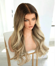 Balayage Light Blonde Human Hair Wig - Glueless Wig