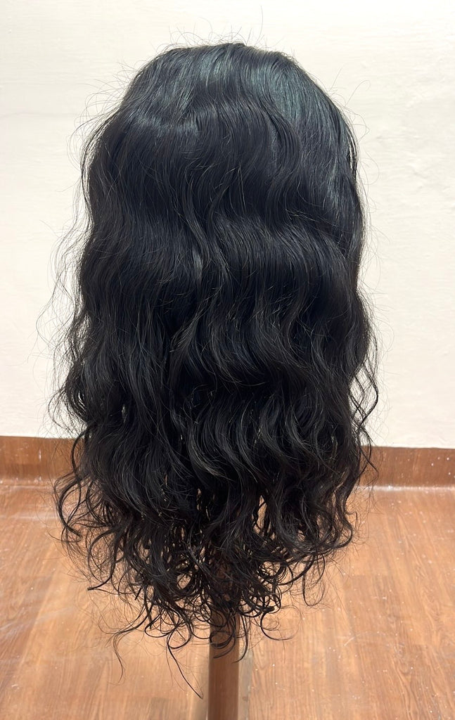 Real Indian Hair Wig, Virgin Human Hair Wig, Wavy